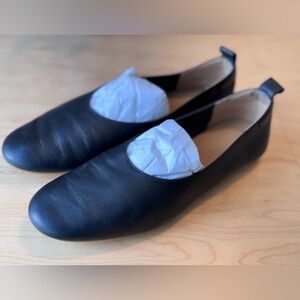 Everlane Black Leather Flats